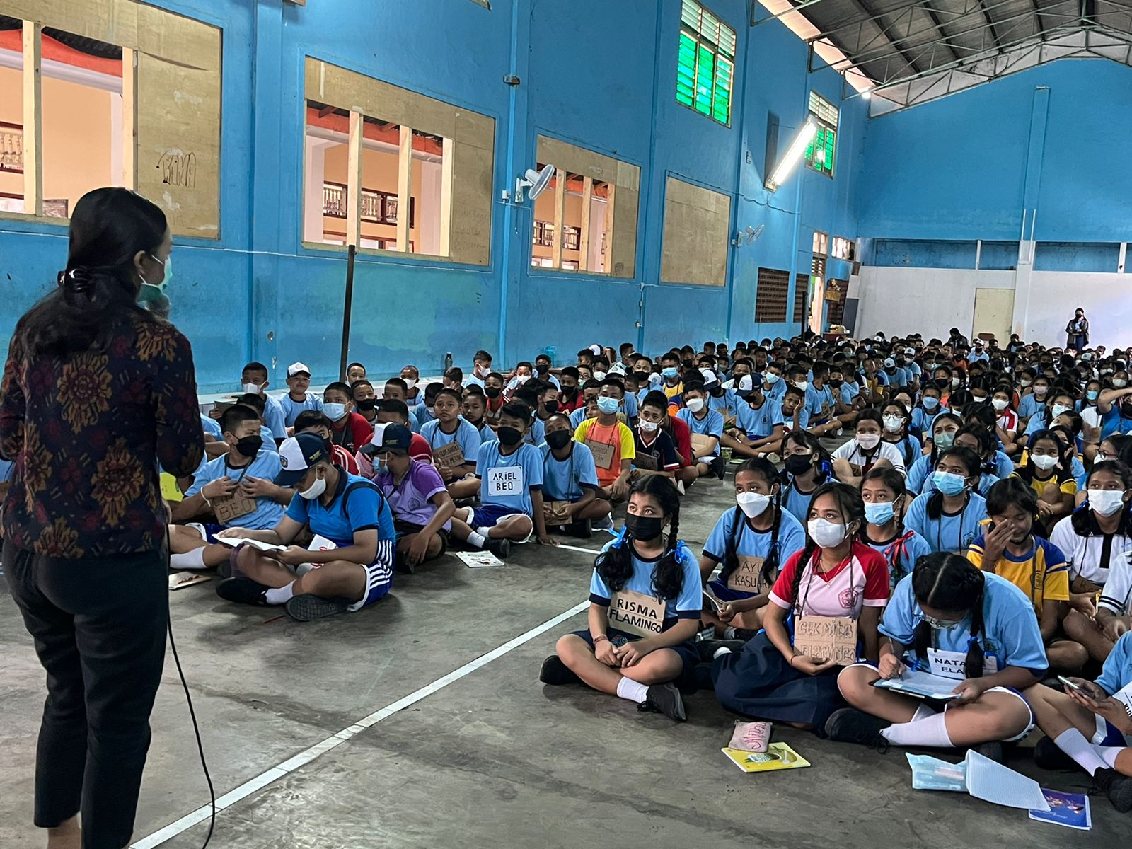 Kegiatan Sosialisasi Pemberantasan Sarang Nyamuk (PSN) pada Kegiatan MPLS di beberapa SMP di Kota Denpasar