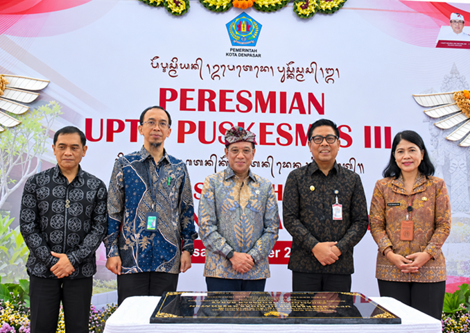 Wamenkes RI Bersama Wakil Wali Kota Denpasar Resmikan UPTD Puskesmas III Dinas Kesehatan Denpasar Barat sebagai Puskesmas Ramah Ibu dan Anak